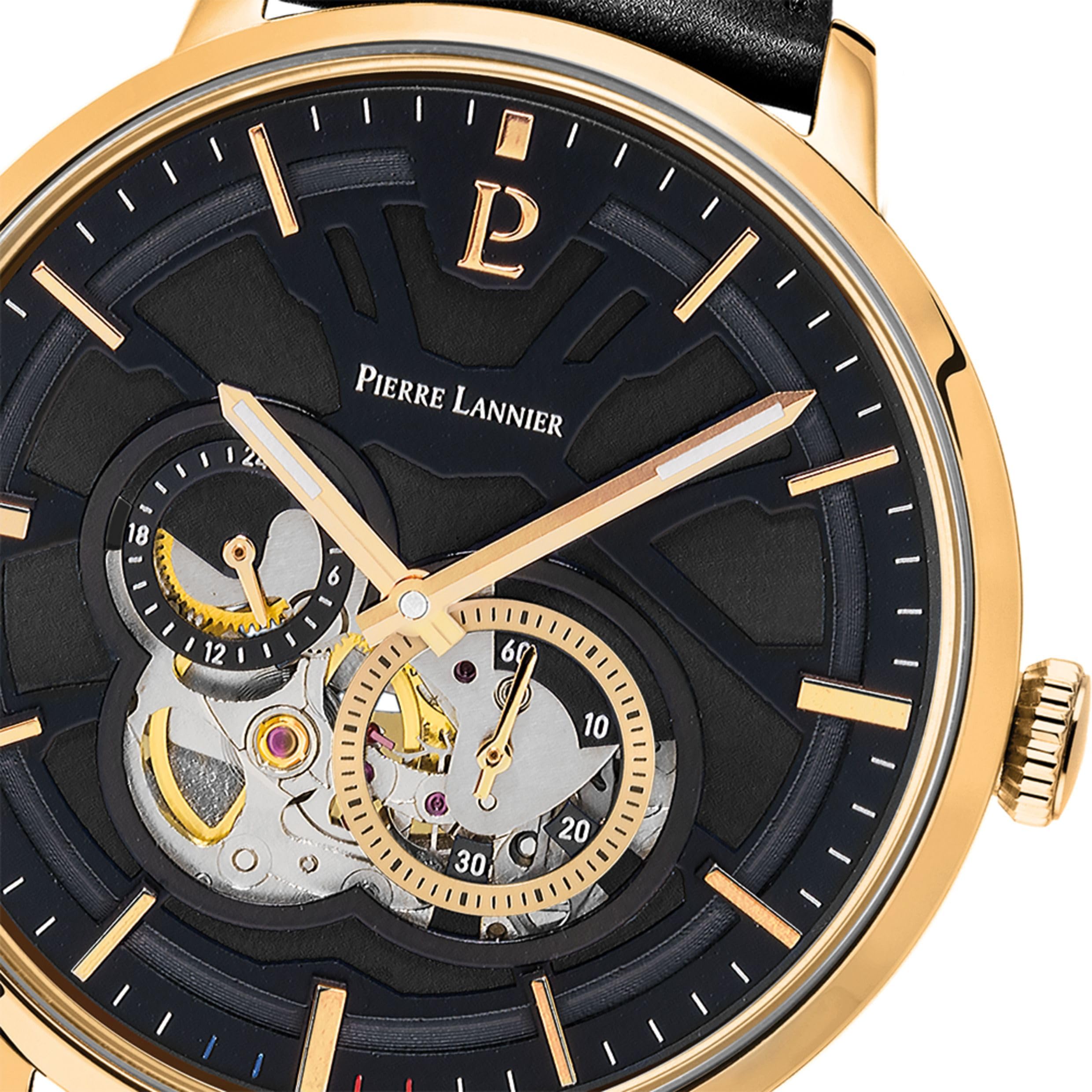 Pierre Lannier Trio orologio automatico argento