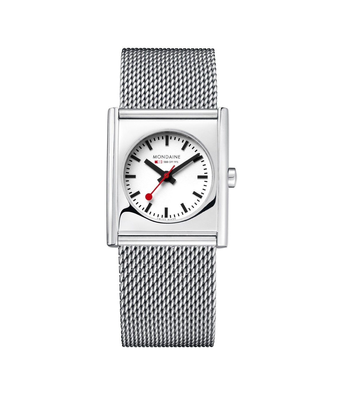 Mondaine evo2 Evo Cube orologio acciaio 24x27 mm