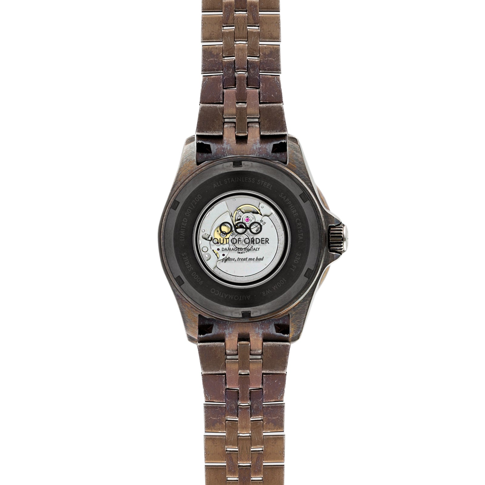 Out Of Order Automatico 9K Yellow orologio giallo