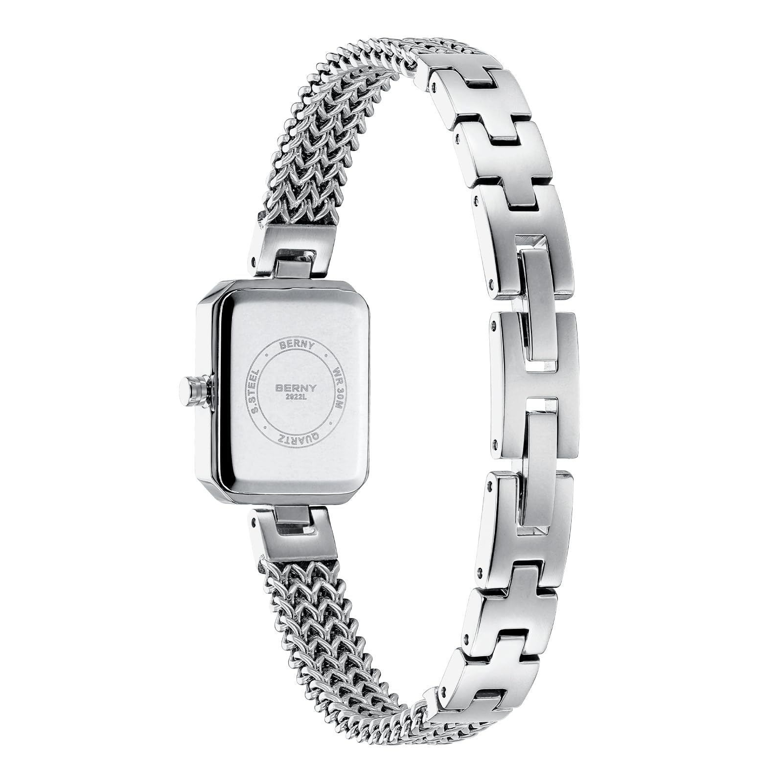Berny Petite Orologio Donna Bianco con Bracciale Set