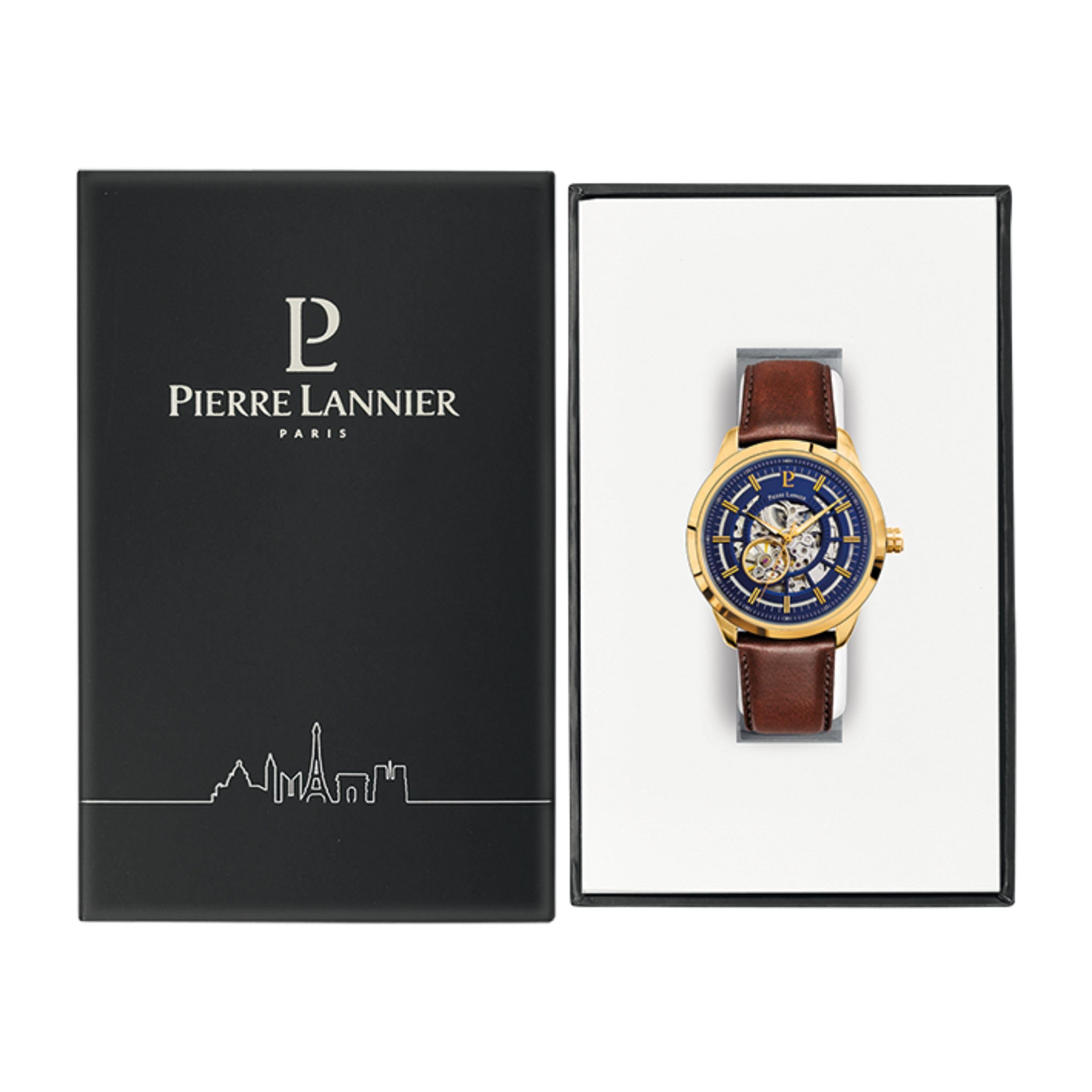 Pierre Lannier Automatic orologio automatico blu oro 44 mm