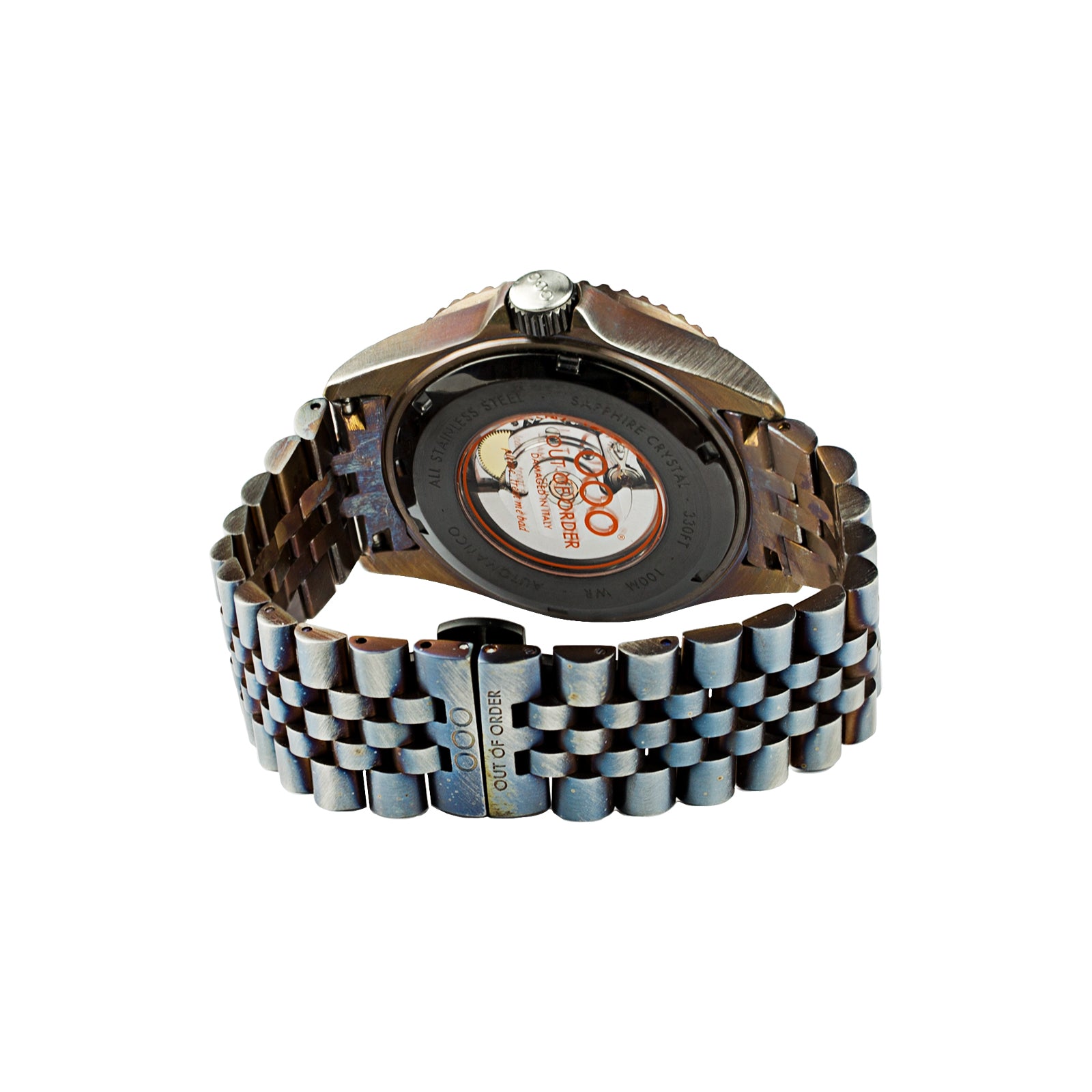 Out Of Order Swiss Automatico Orange orologio 44 mm arancione