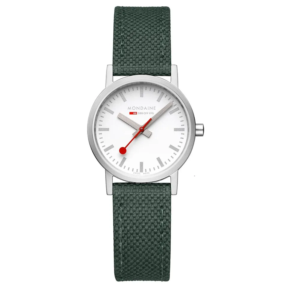 Mondaine Classic orologio 30mm verde quarzo