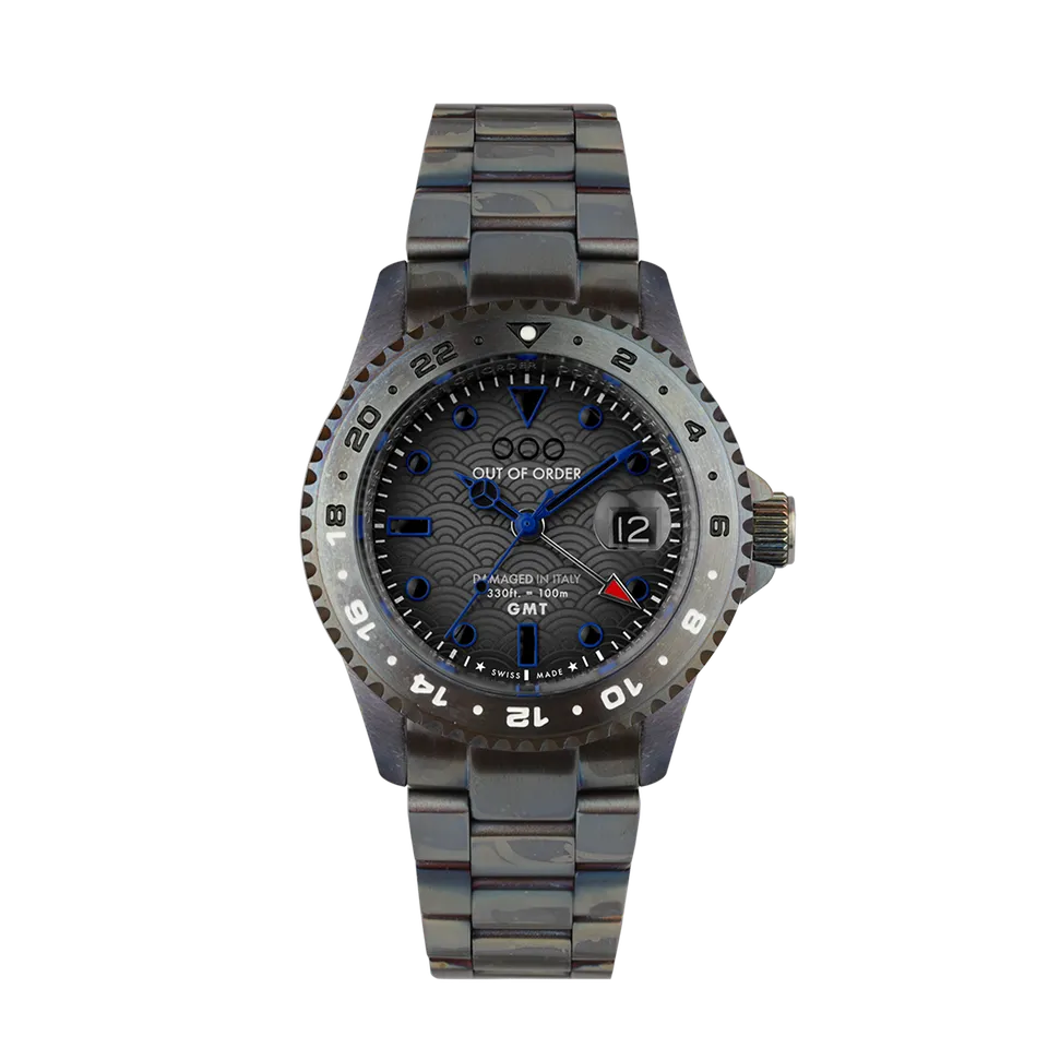Out Of Order GMT Tokyo Shibuya Ultra Distressed Orologio 44mm