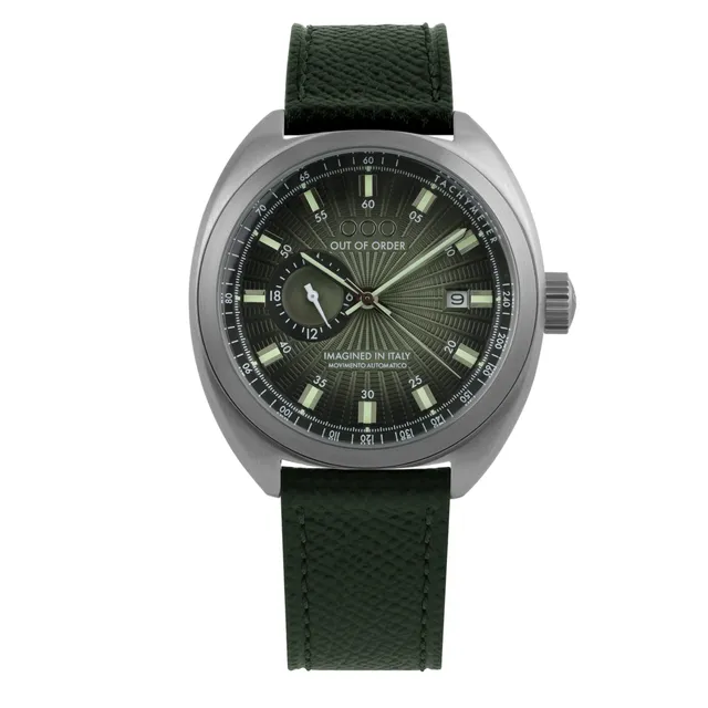 Out Of Order Torpedine Jade orologio automatico verde 42 mm