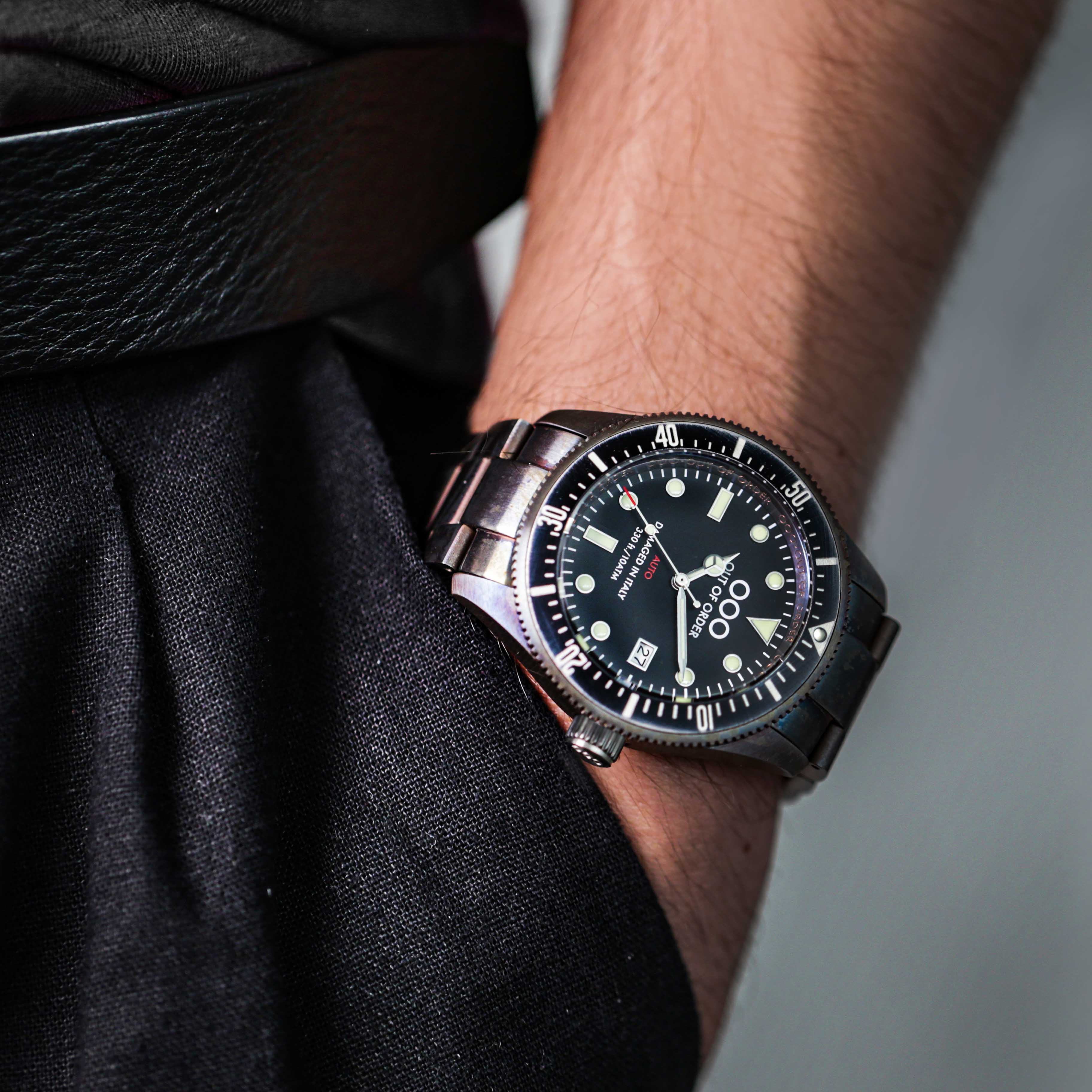 Out Of Order Auto Black orologio automatico 44mm nero