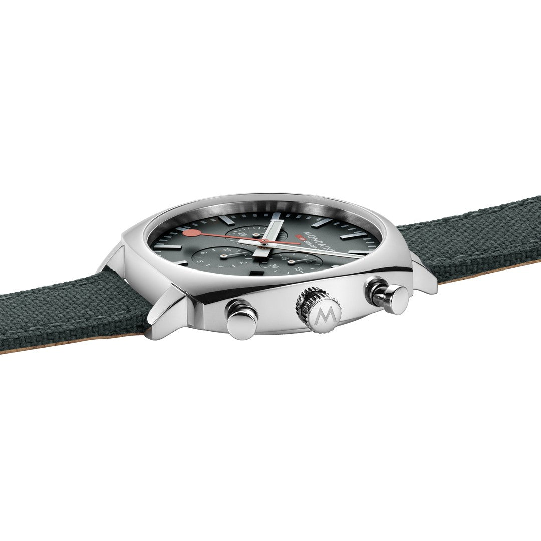 Mondaine Grand Cushion Cronografo Verde 41 mm quarzo