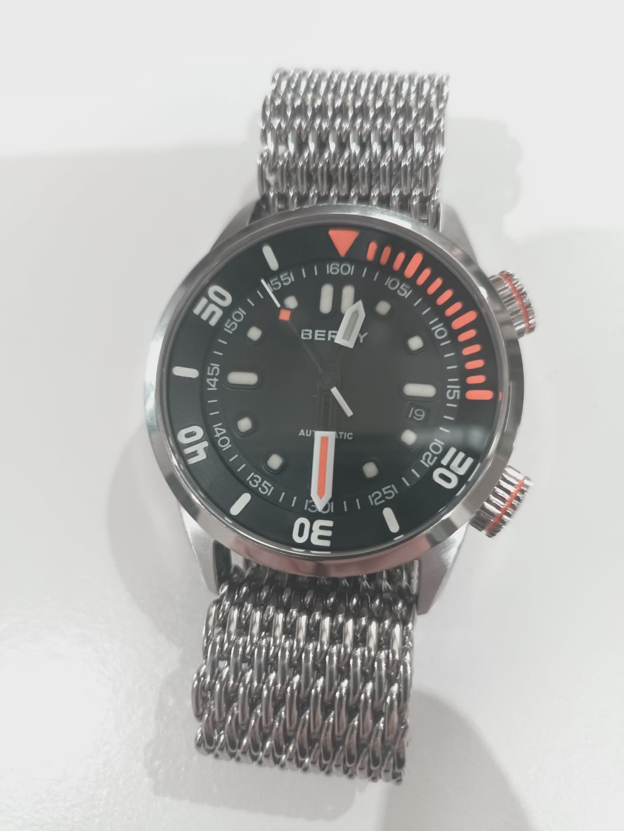 Berny Diver orologio automatico verde 20ATM zaffiro