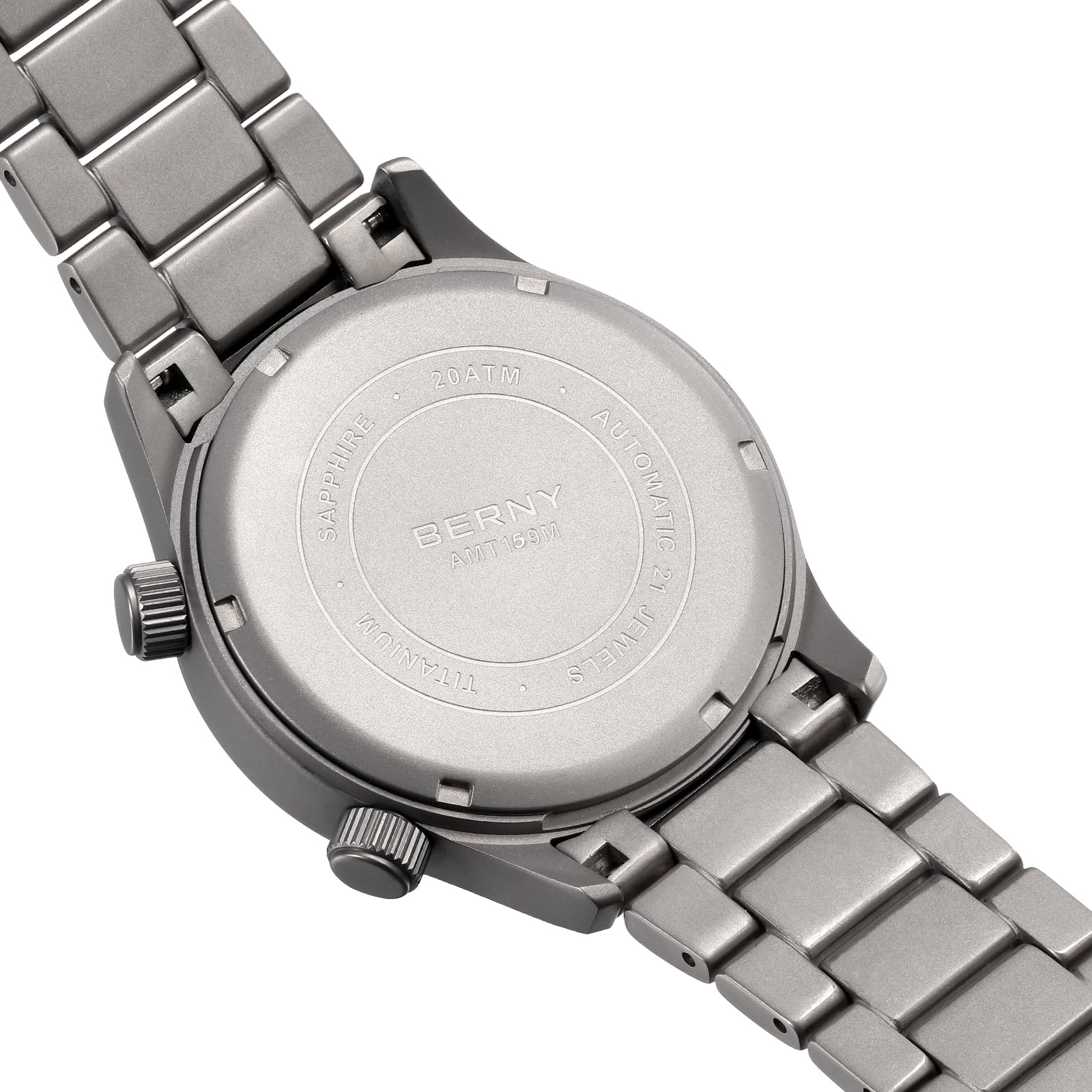 Berny Diver orologio automatico uomo giallo titanio 200M