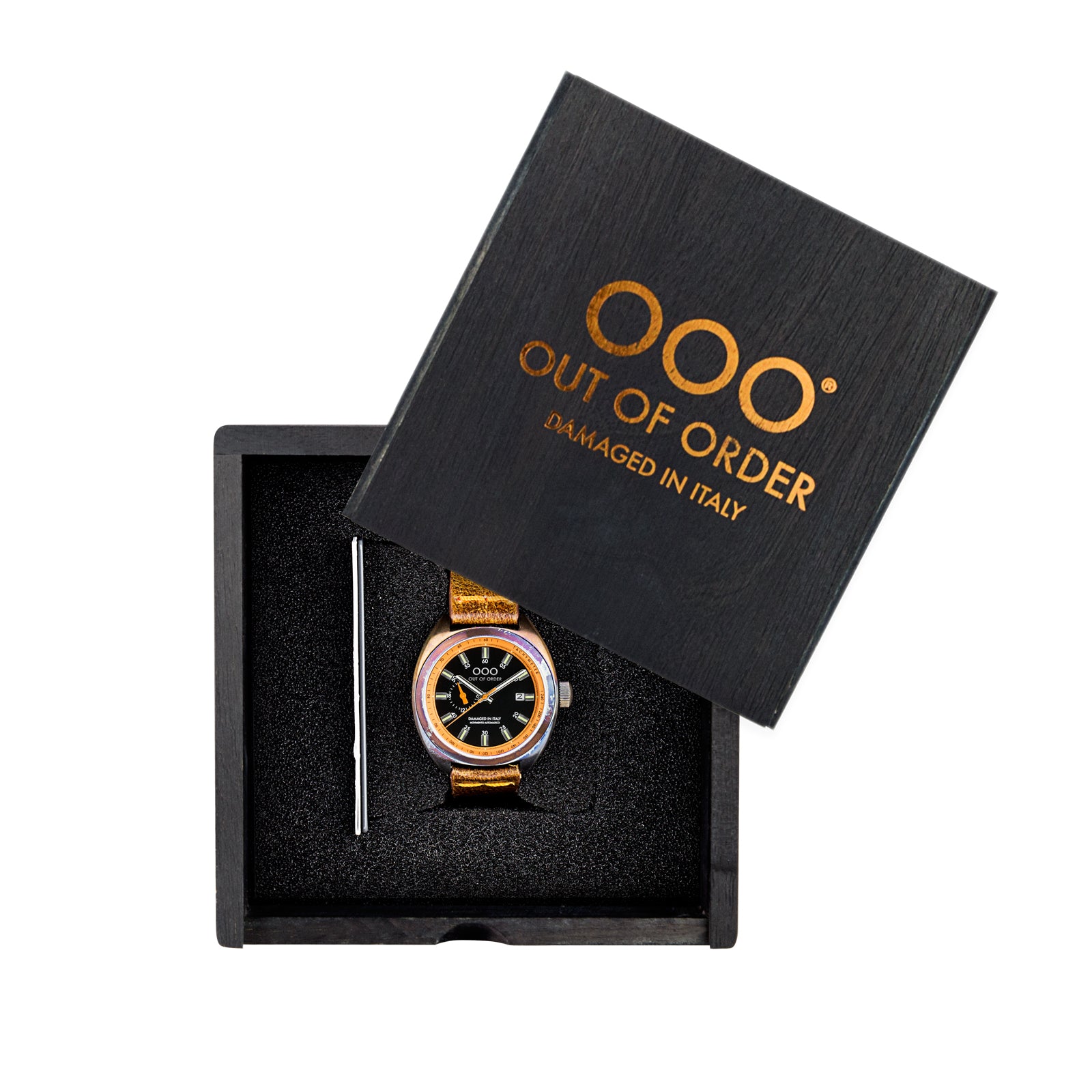 Out Of Order Torpedine Orange automatico nero 42mm