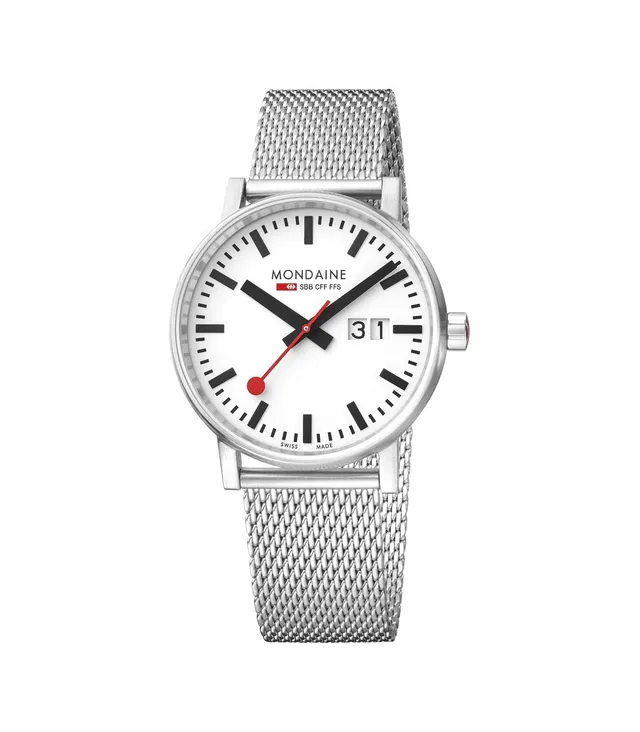 Mondaine Evo2 Big Date 40mm orologio acciaio quarzo