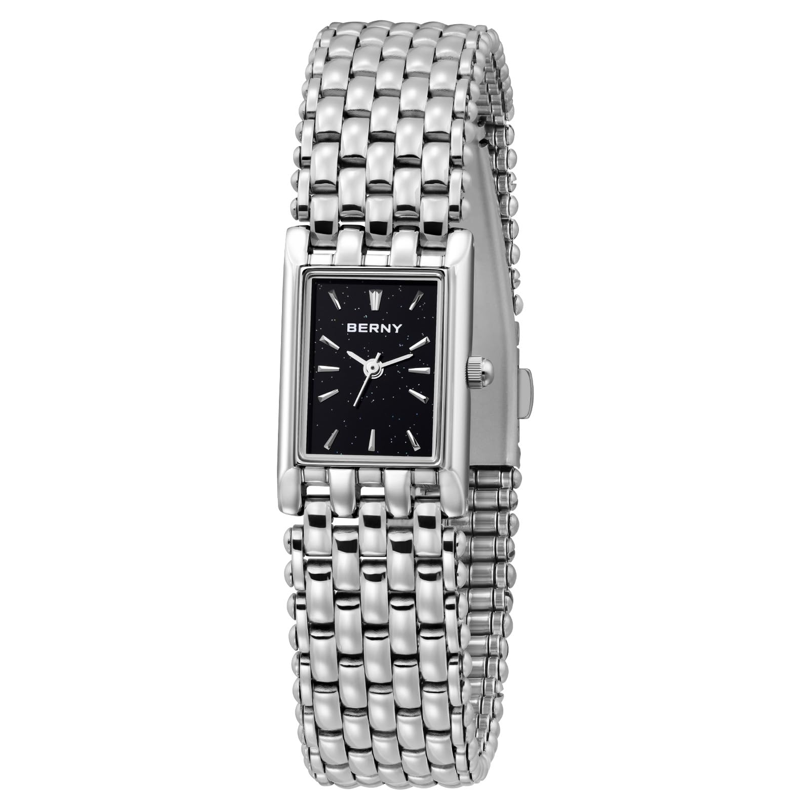 Berny orologio quarzo donna acciaio bianco piccolo