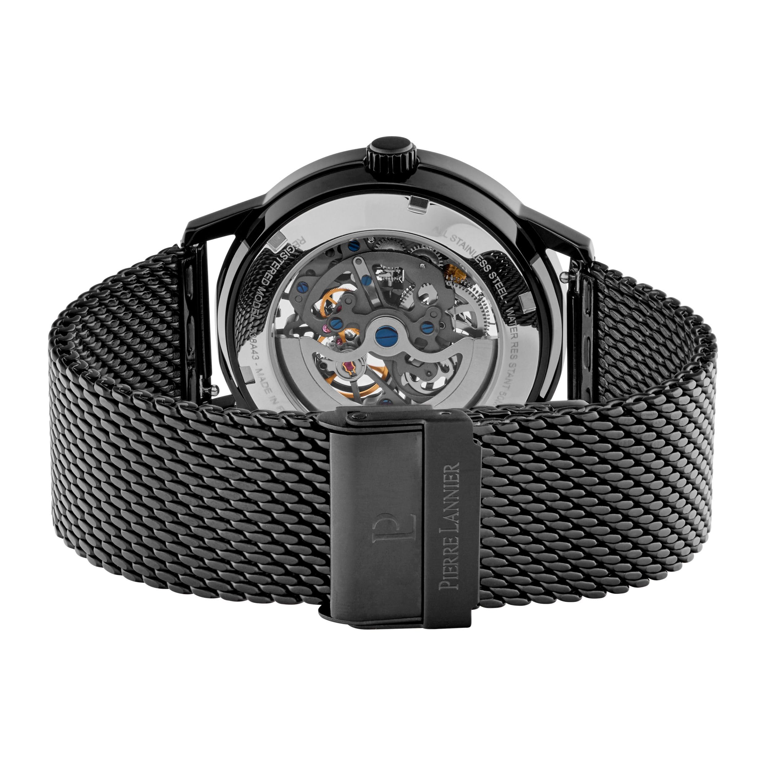 Pierre Lannier Paddock orologio automatico 43 mm acciaio