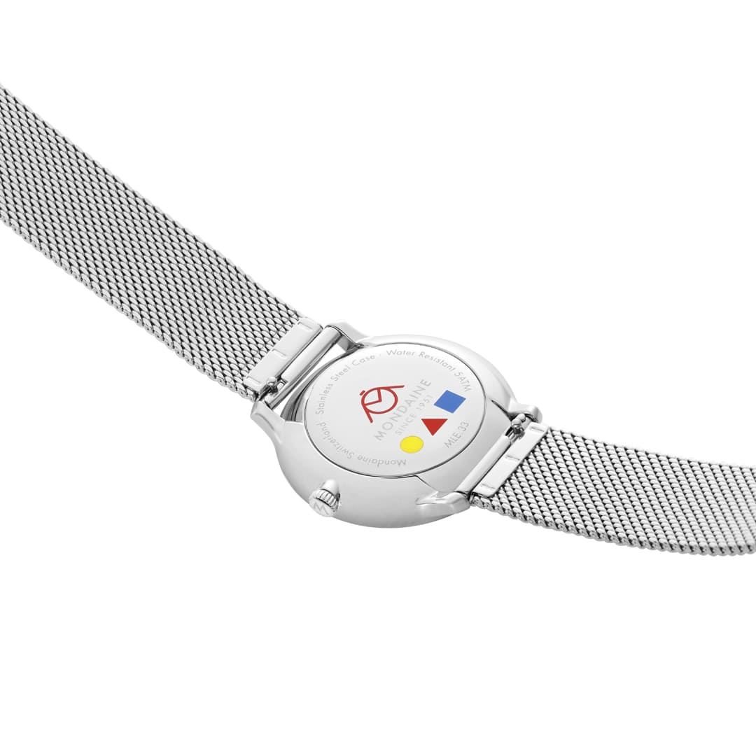 Mondaine Doppio Bauhaus Inspired 33 mm Orologio Quarzo
