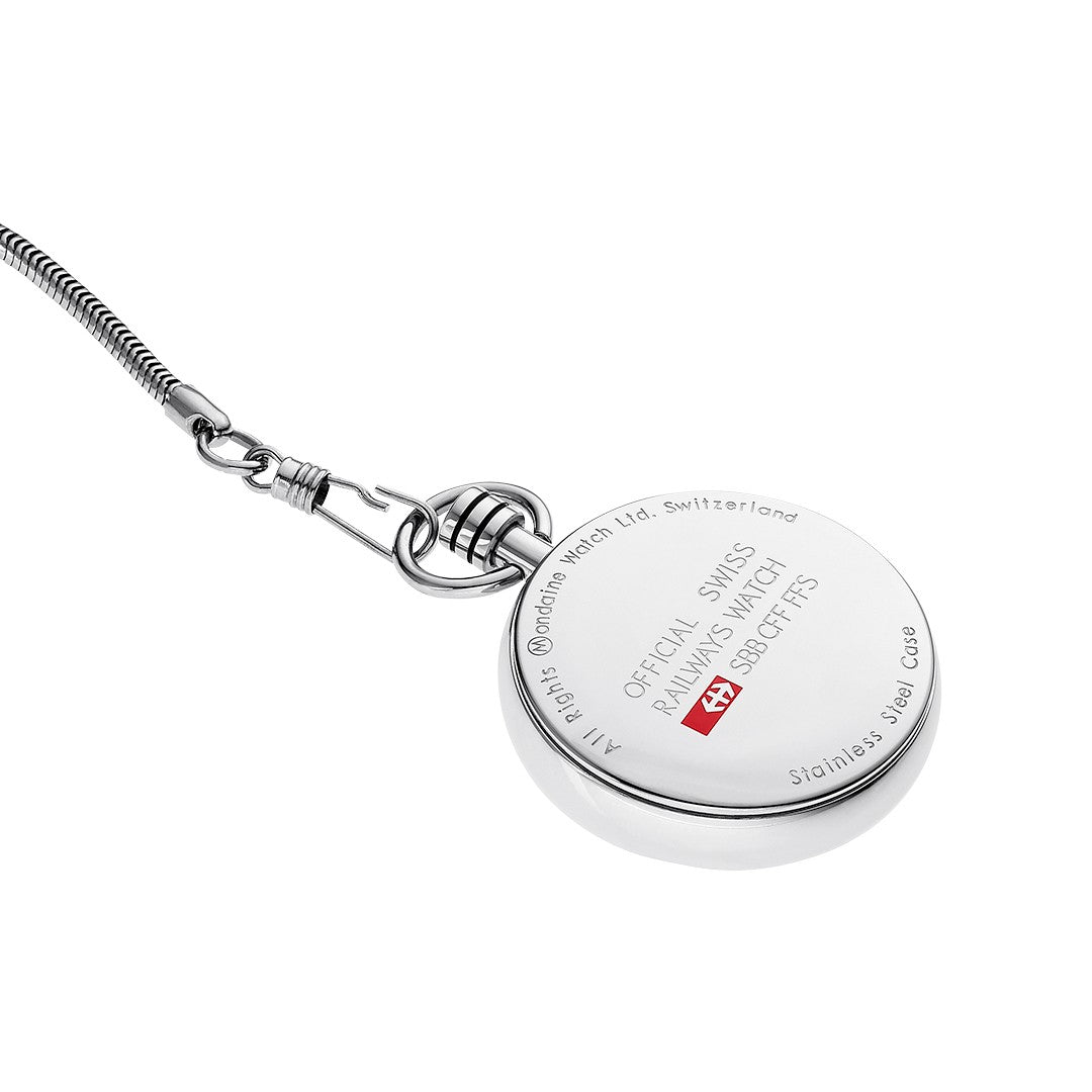 Mondaine Pocket Watch Orologio da Tasca 43 mm Acciaio