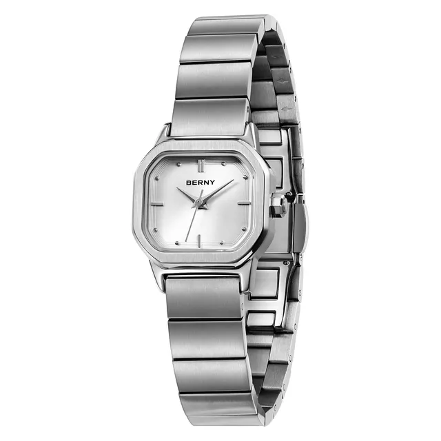 Berny Orologio Donna Quadrato Bianco Quarzo 3ATM