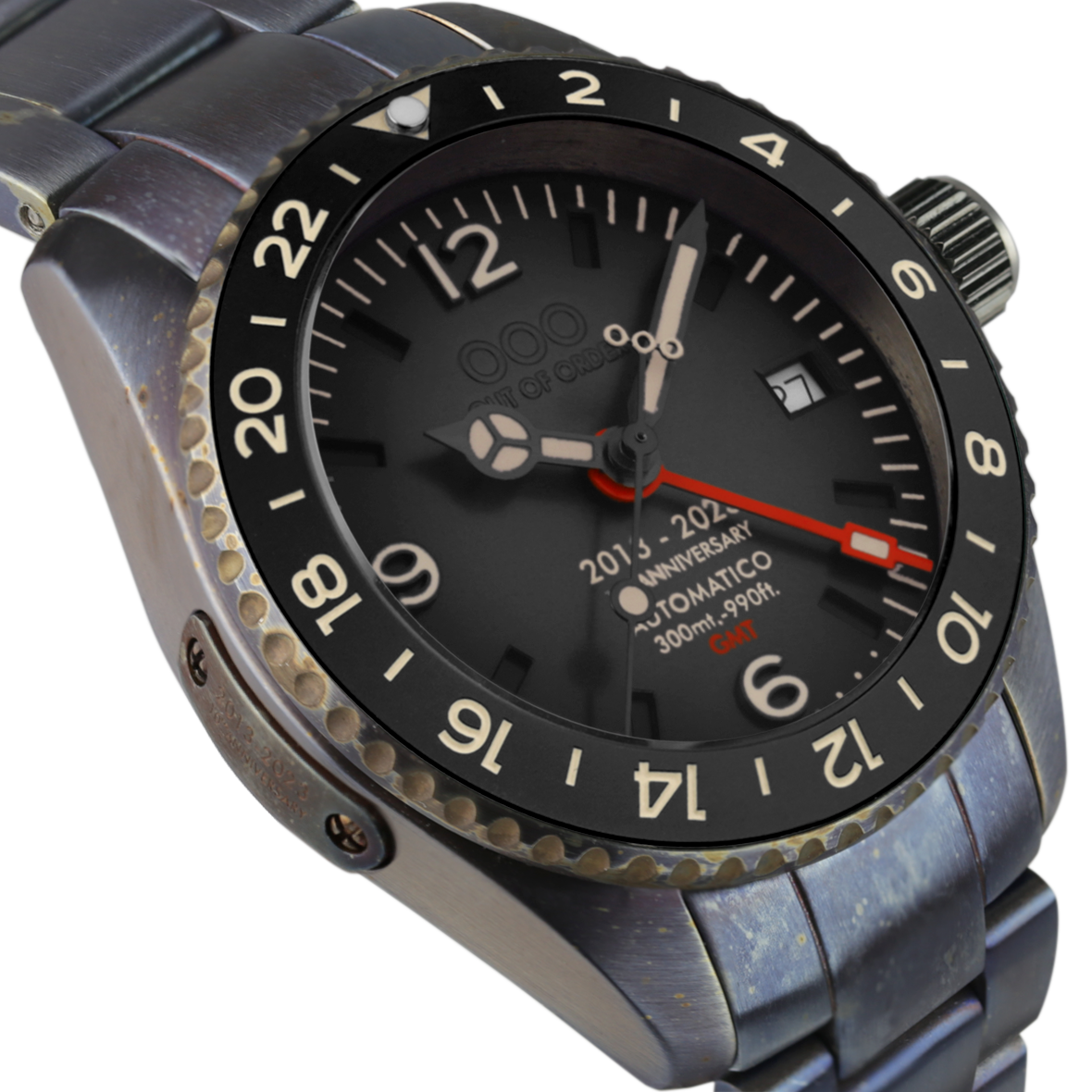 Out Of Order 10th Anniversary orologio automatico GMT nero 40 mm