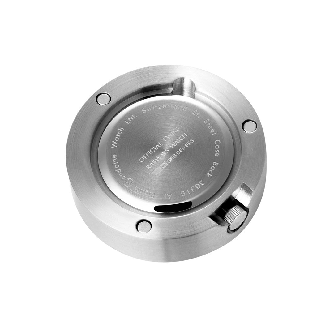 Mondaine Magnet Clock Orologio da Tavolo Argento 50 mm