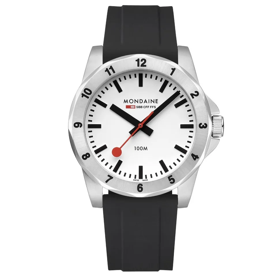 Mondaine Numeri Bianco 42 mm Orologio Quarzo 10 ATM