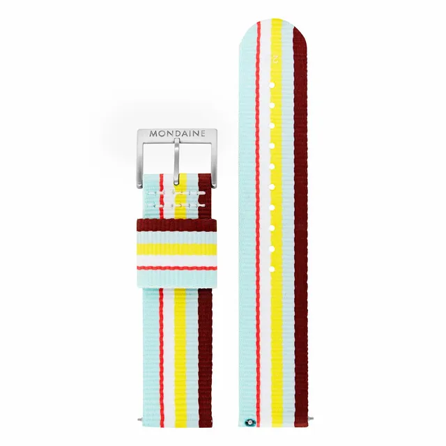 Mondaine Cinturino Tessuto Multicolore 20 mm cambio rapido