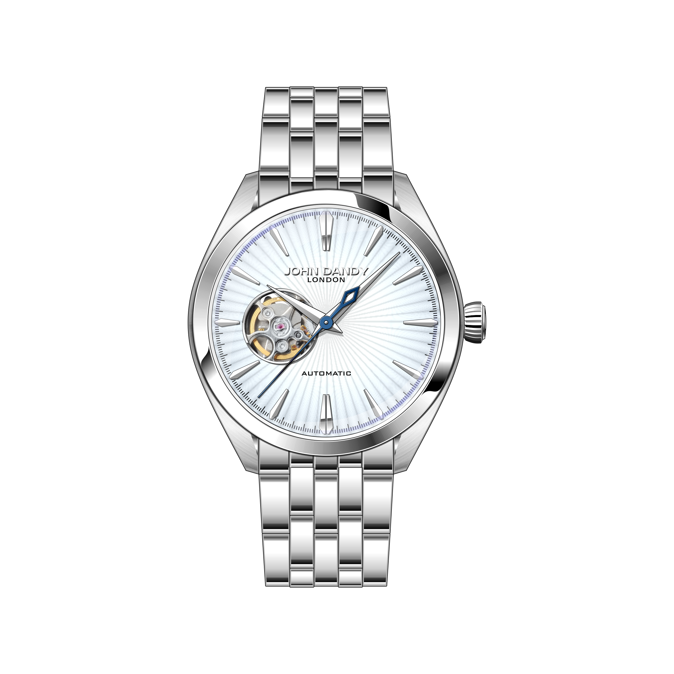 John Dandy JD5307M Orologio Quarzo Pelle Blu Uomo