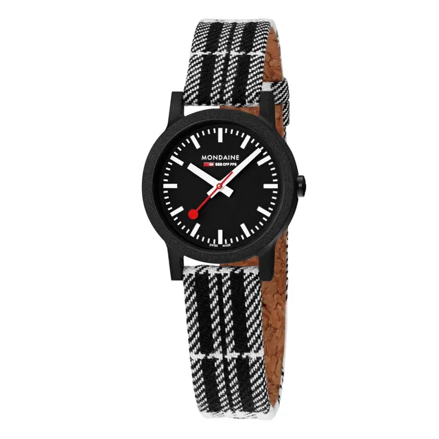 Mondaine Essence Tartan orologio 32mm tessuto