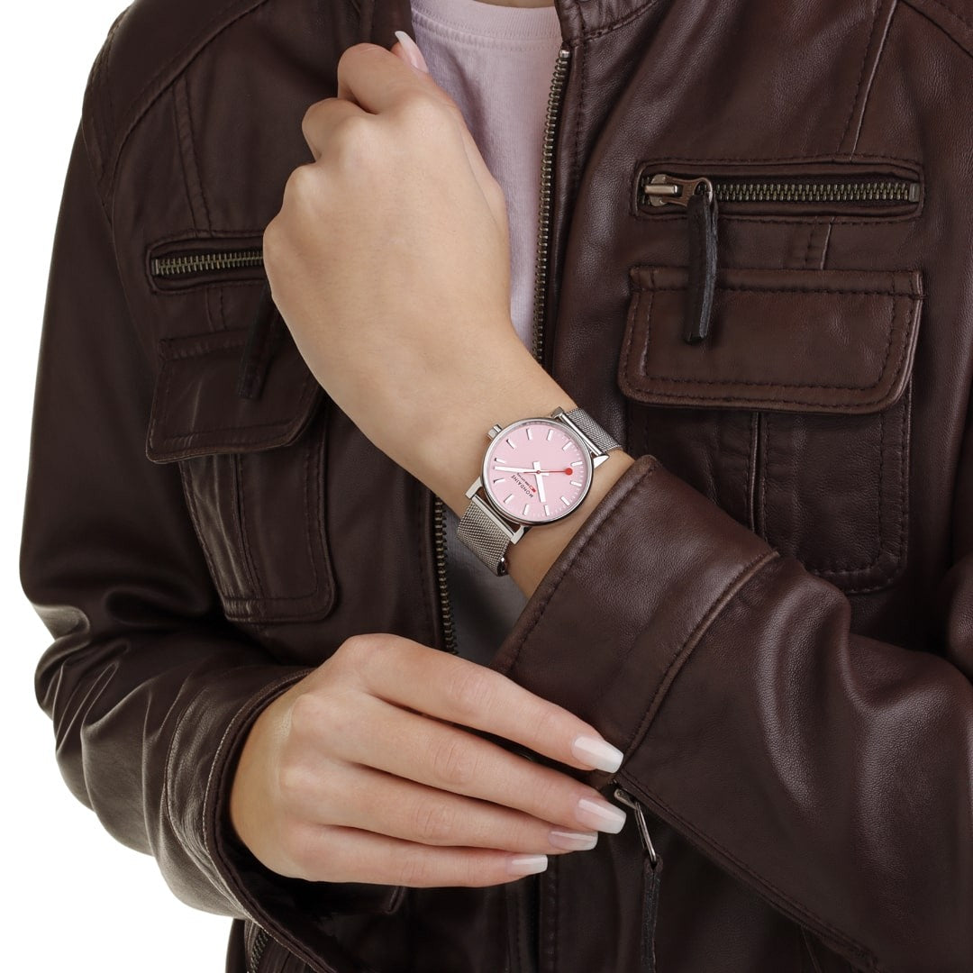 Mondaine evo2 Rosa 35mm orologio quarzo milanese