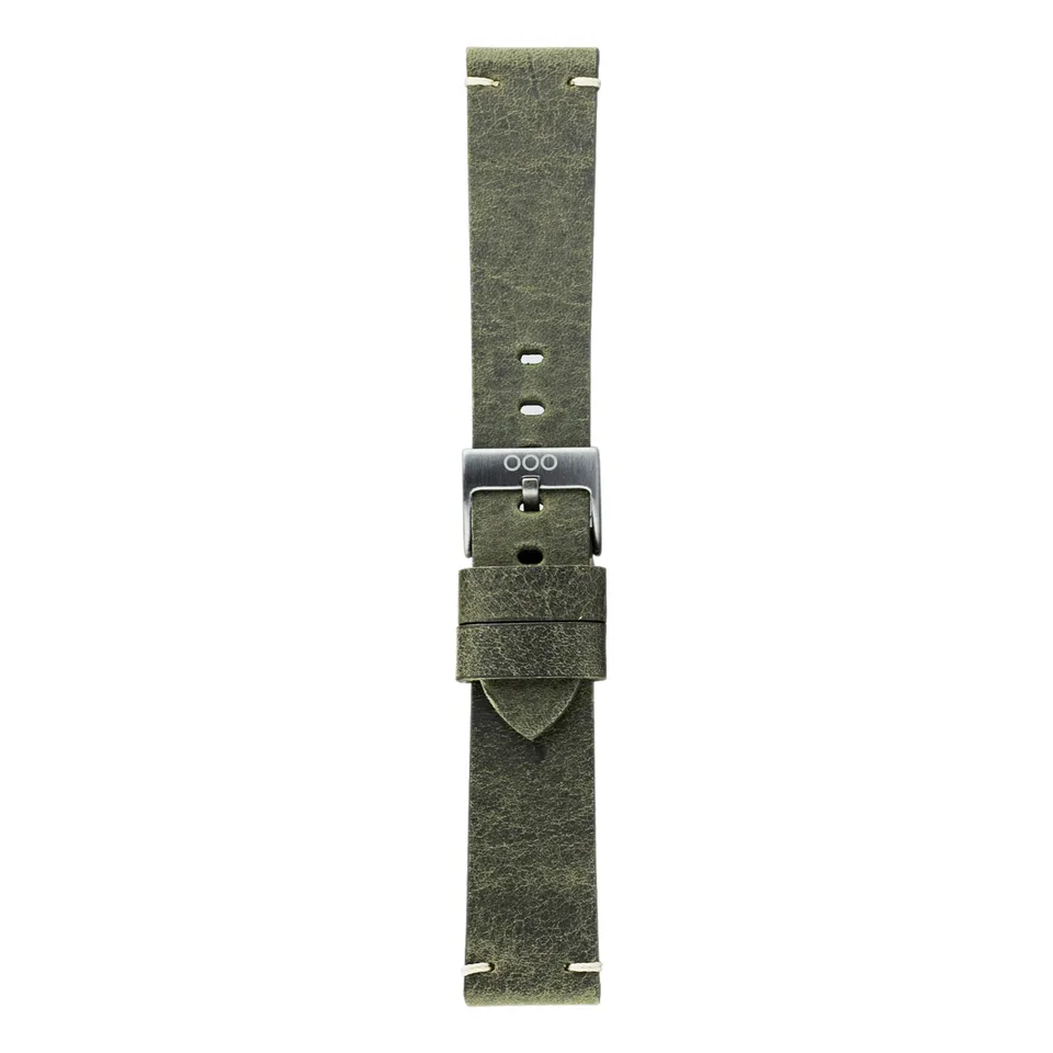 Out Of Order Dark Green cinturino pelle verde 20 mm