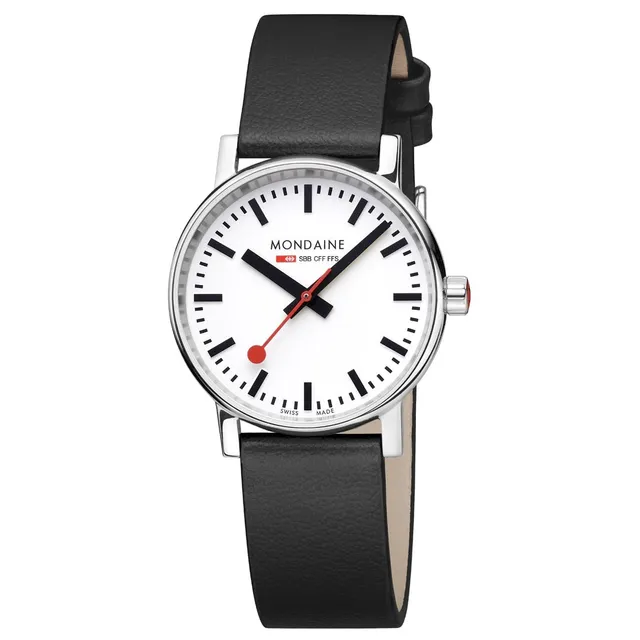 Mondaine evo2 Orologio Nero 35 mm Quarzo