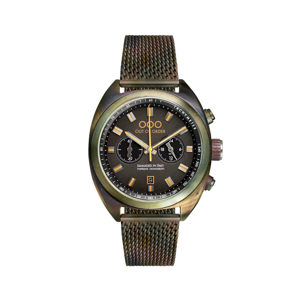 Out Of Order Torpedine Chrono Bronzo orologio cronografo nero 42 mm