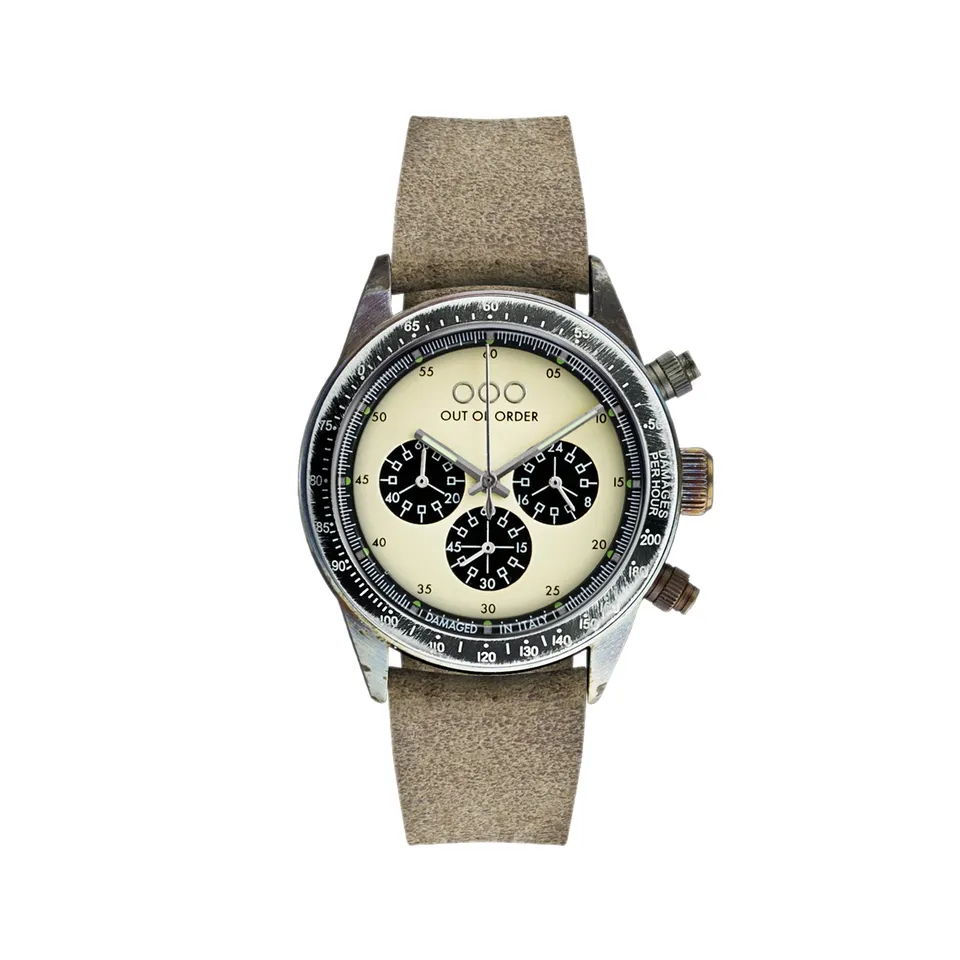 Out Of Order Cronografo Palude Cream orologio 42 mm crema