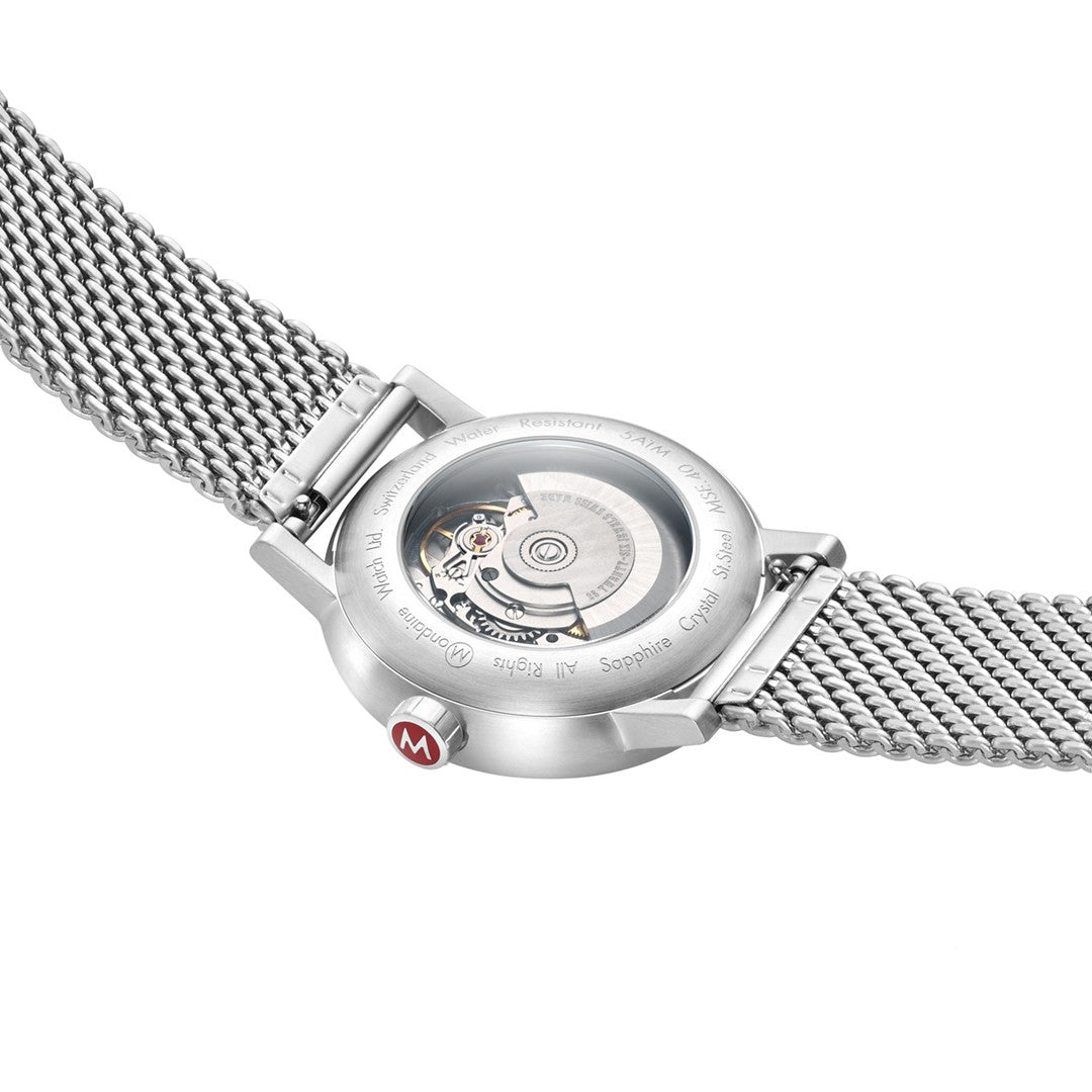 Mondaine evo2 Automatico Orologio Acciaio 40 mm Milanese