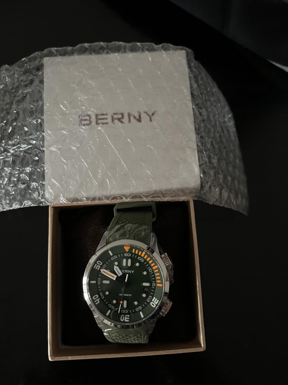 Berny Diver Collection orologio automatico nero 200M