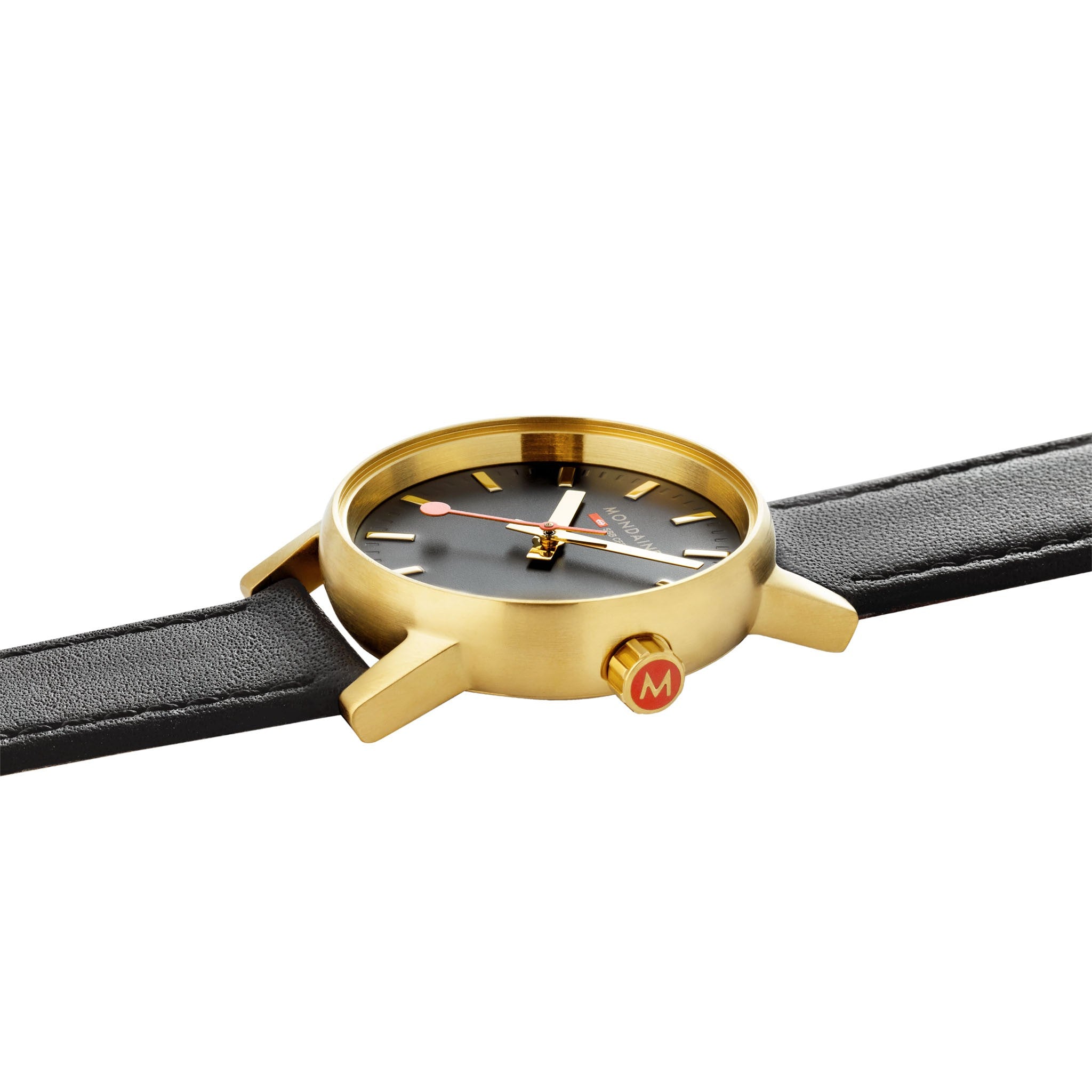 Mondaine evo2 Black Gold orologio pelle 30 mm