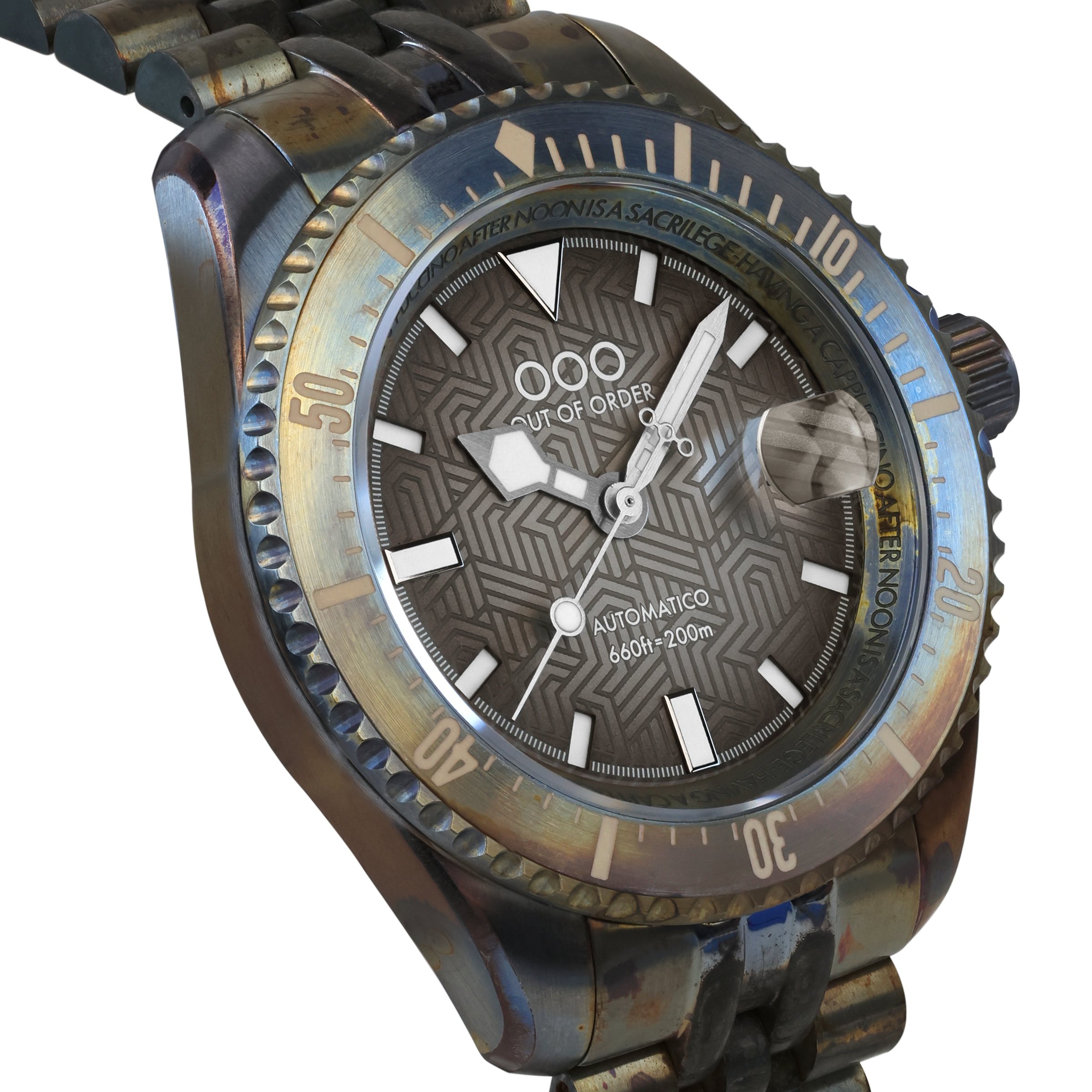 Out Of Order Diverissimo Azteco Sand orologio subacqueo 42 mm