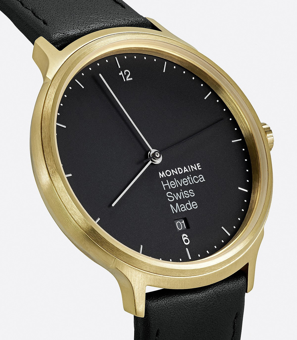 Mondaine Helvetica No1 Light orologio 38 mm pelle