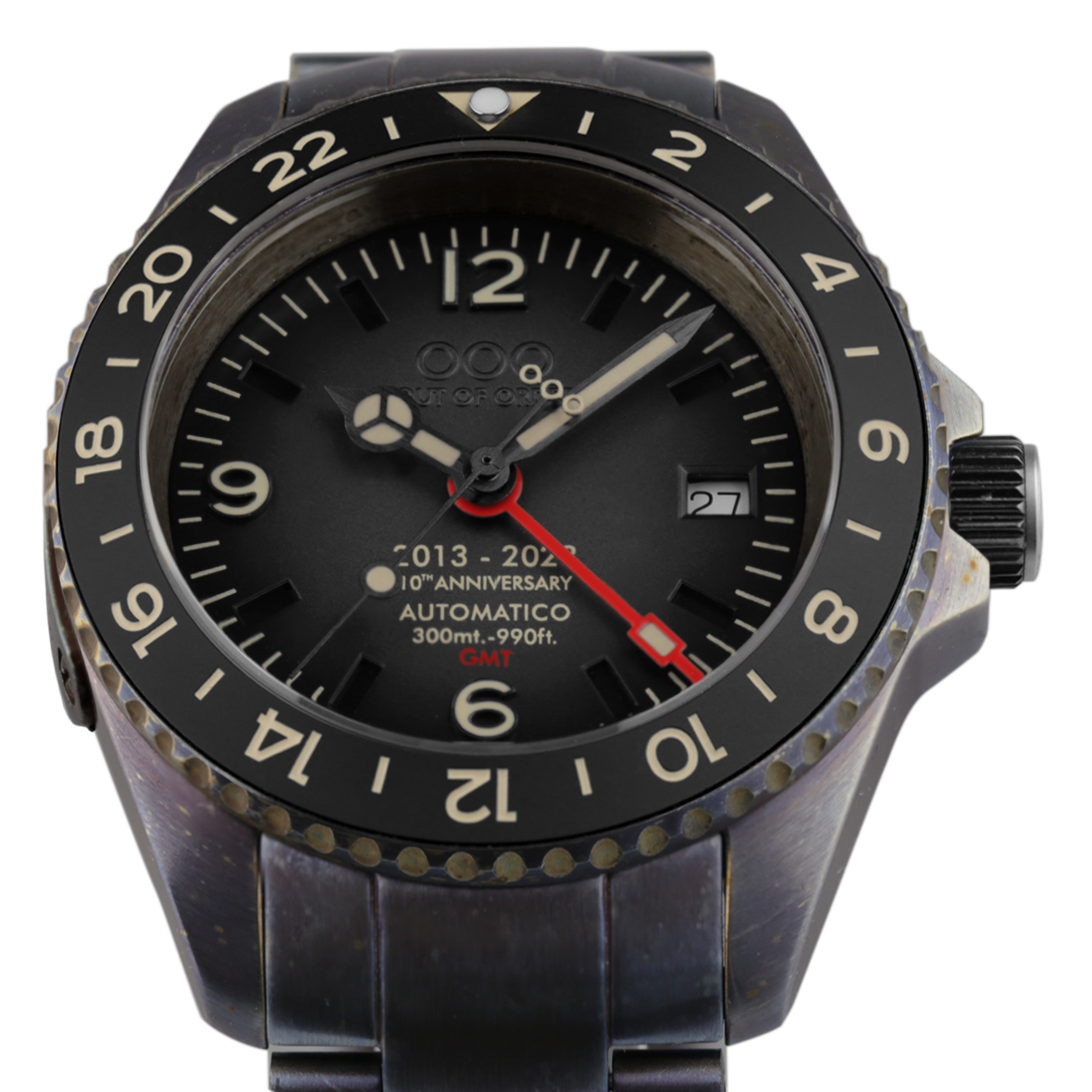 Out Of Order 10th Anniversary orologio automatico GMT nero 40 mm