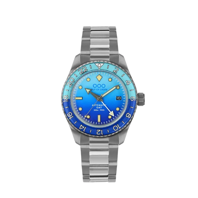 Out Of Order Shaker Bomba Blu orologio automatico GMT blu 40 mm
