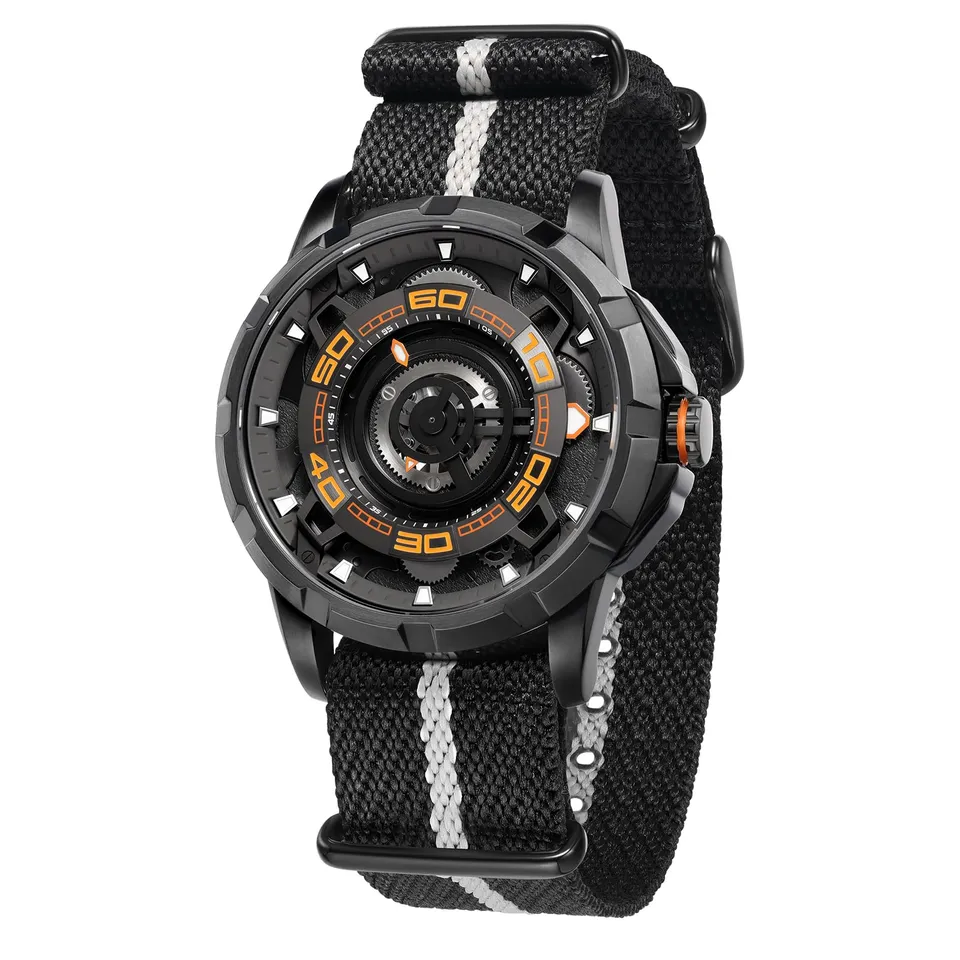Berny orologio automatico uomo nero-org 50M