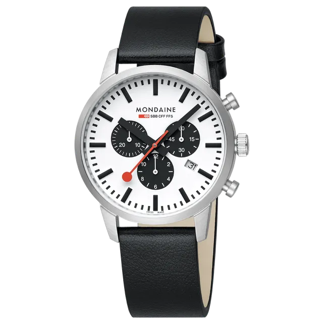 Mondaine Neo orologio cronografo panda 41 mm