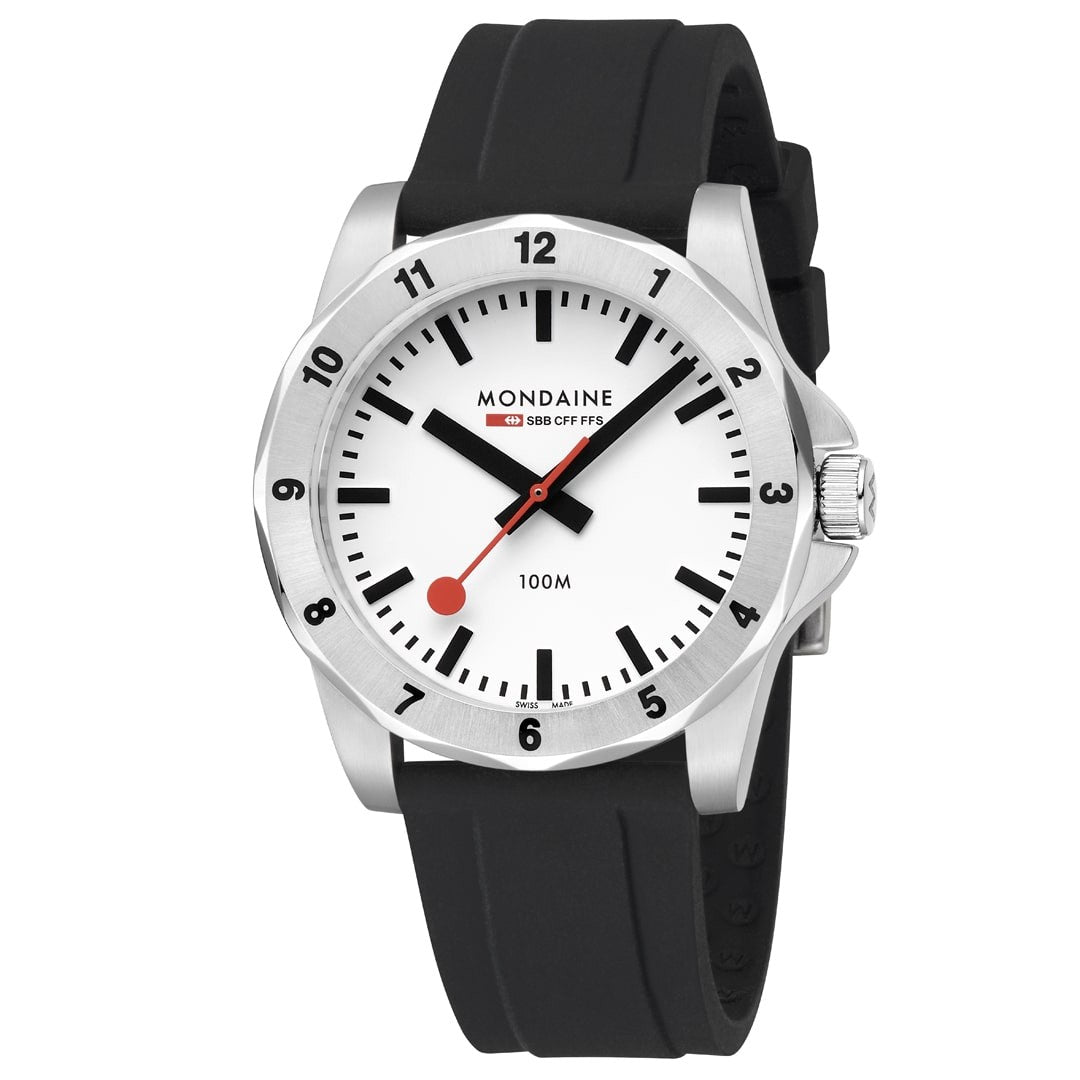 Mondaine Numeri Bianco 42 mm Orologio Quarzo 10 ATM