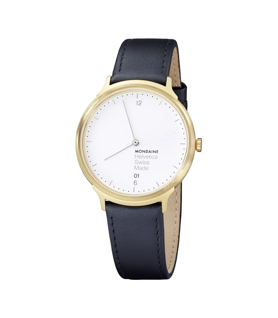 Mondaine Helvetica No1 Light orologio 38 mm pelle