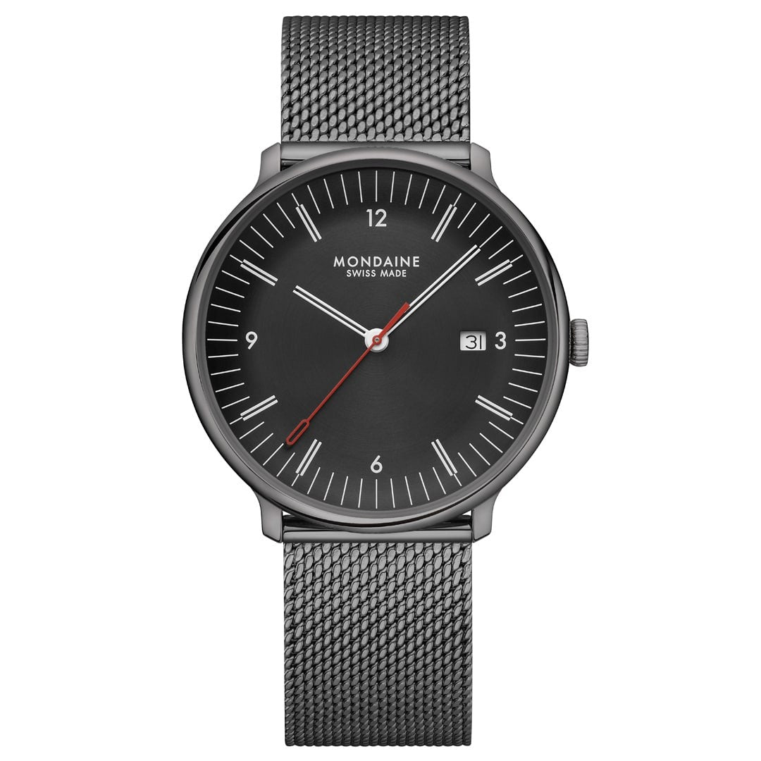 Mondaine Doppio MLE.41220.SM orologio nero 41 mm