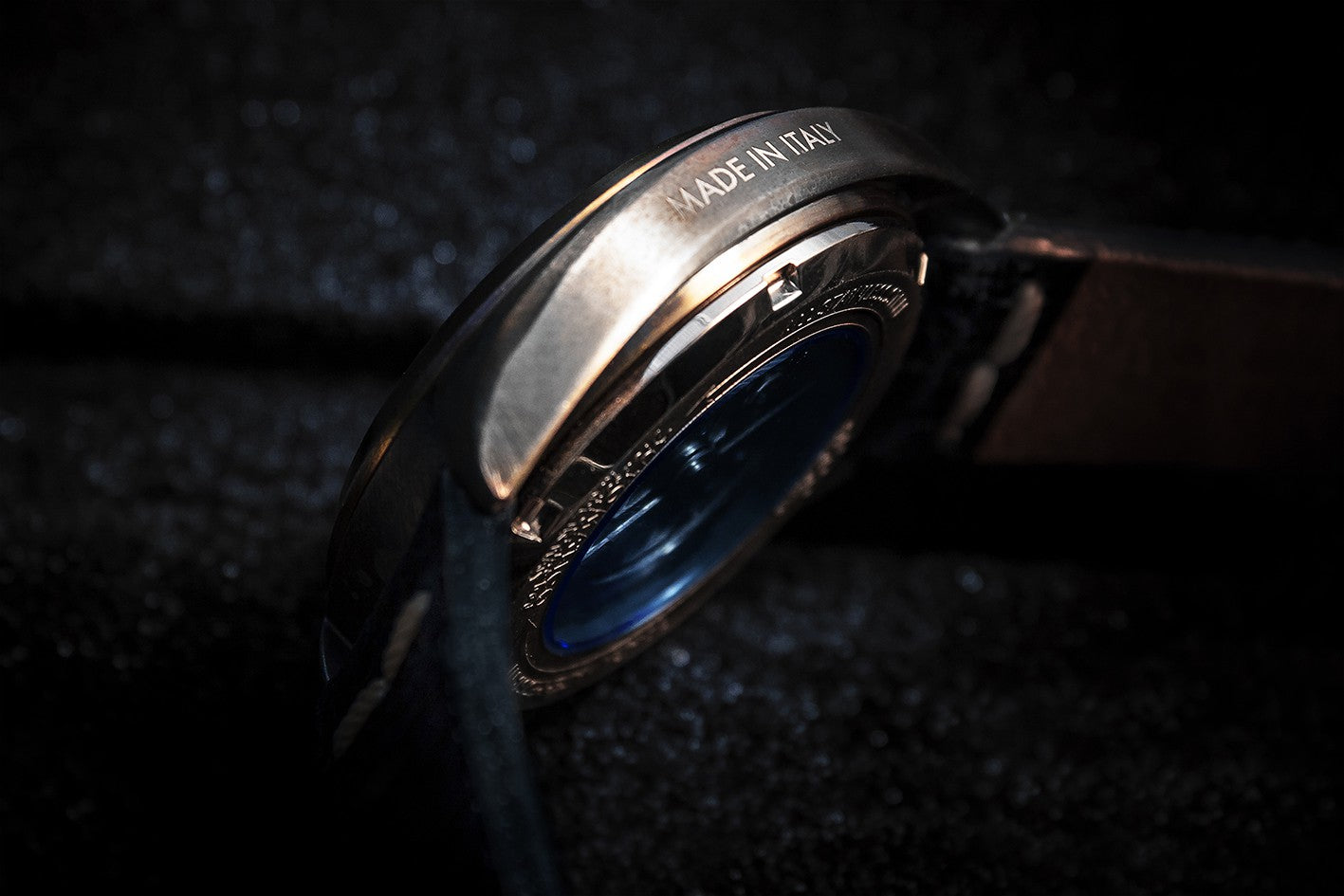 Out Of Order Torpedine Blue orologio automatico 42 mm pelle nero