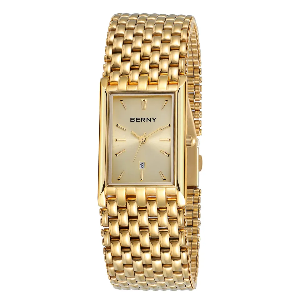 Berny 2166 M-YE orologio uomo oro quarzo