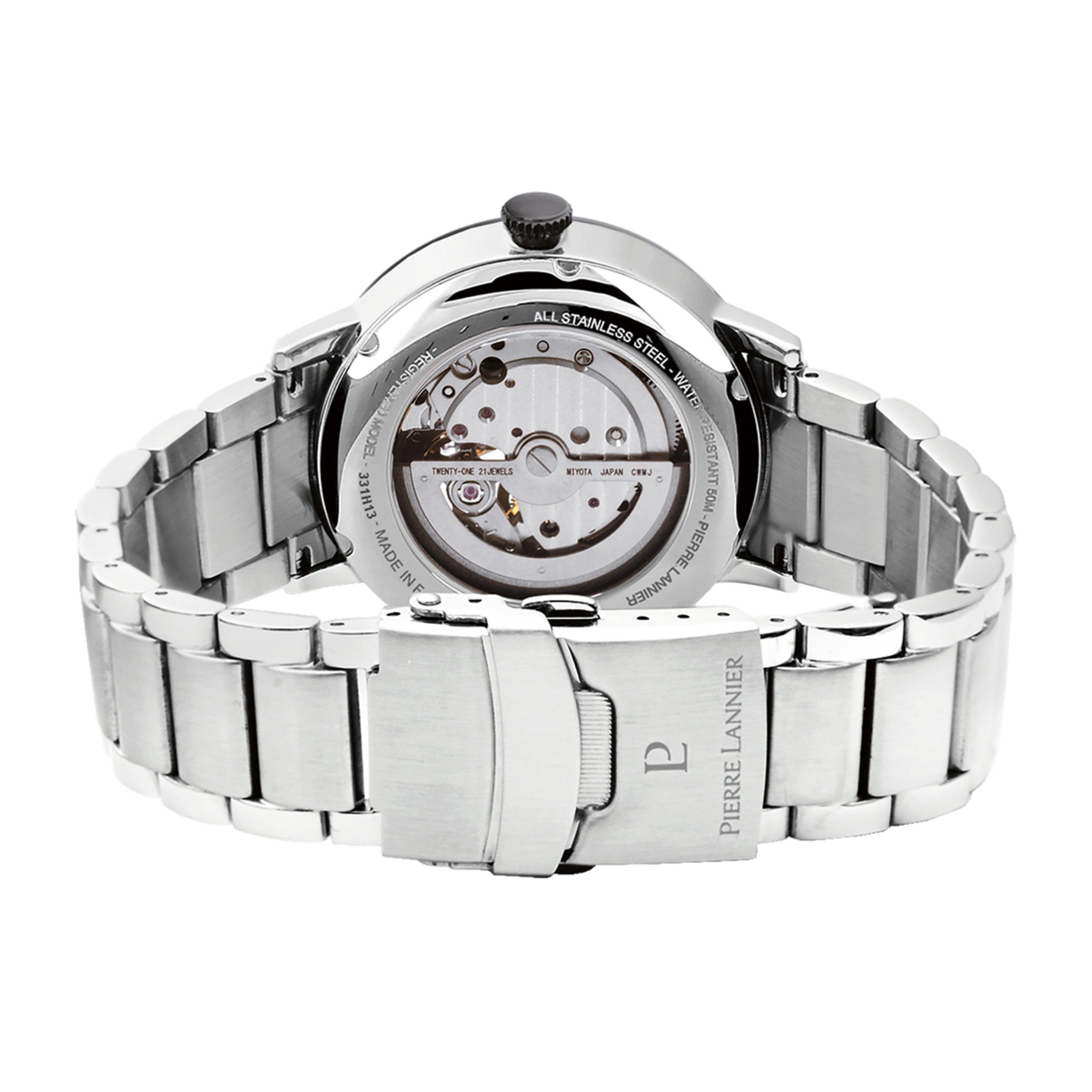 Pierre Lannier Trio orologio automatico acciaio 42 mm