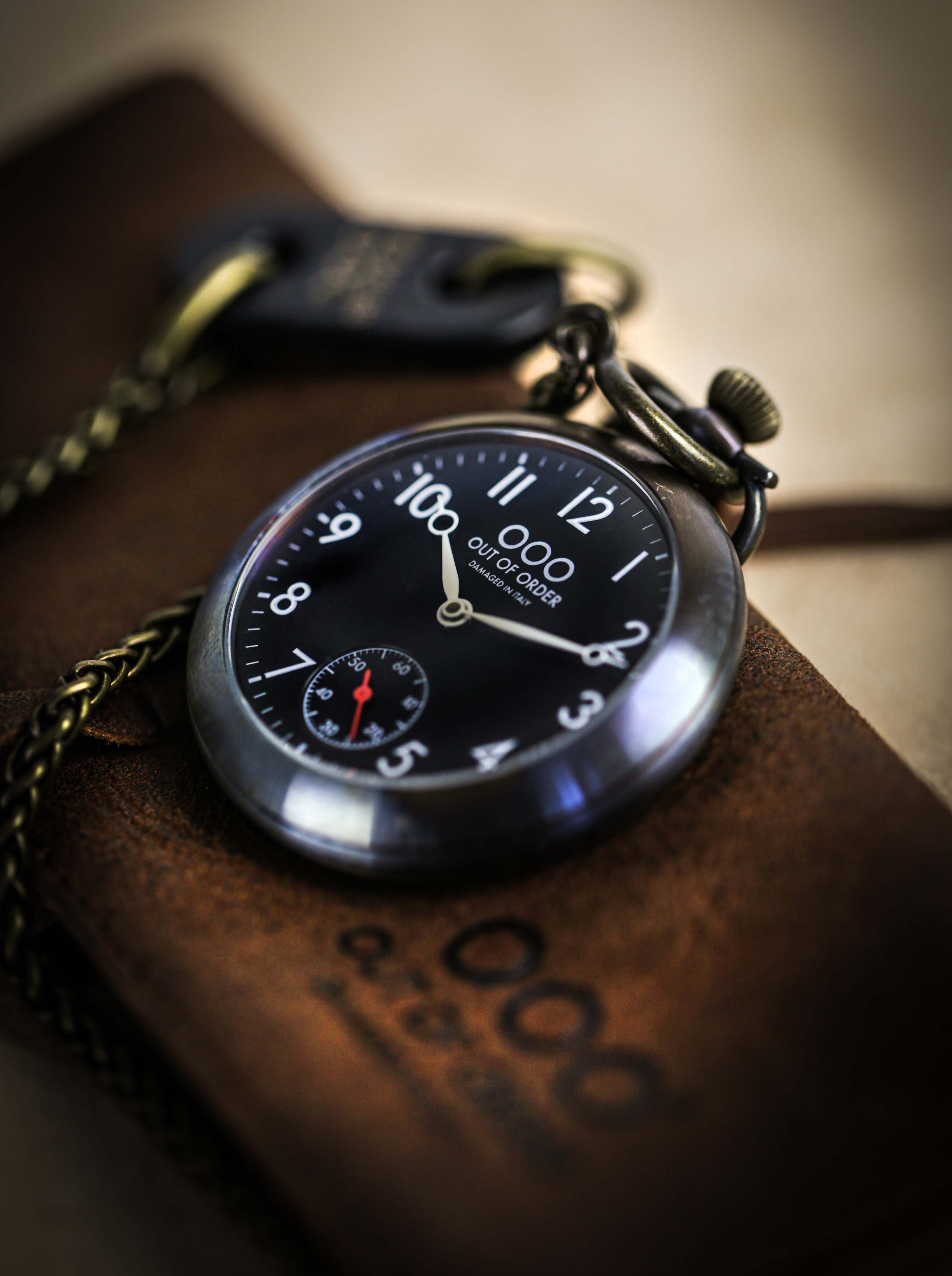 Out Of Order Calabrone Black orologio da tasca 47 mm