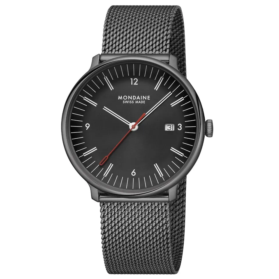 Mondaine Doppio MLE.41220.SM orologio nero 41 mm