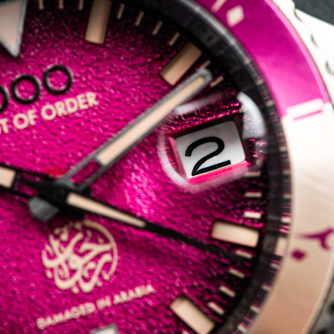 Out Of Order Quaranta Arjwan orologio rosa 40 mm