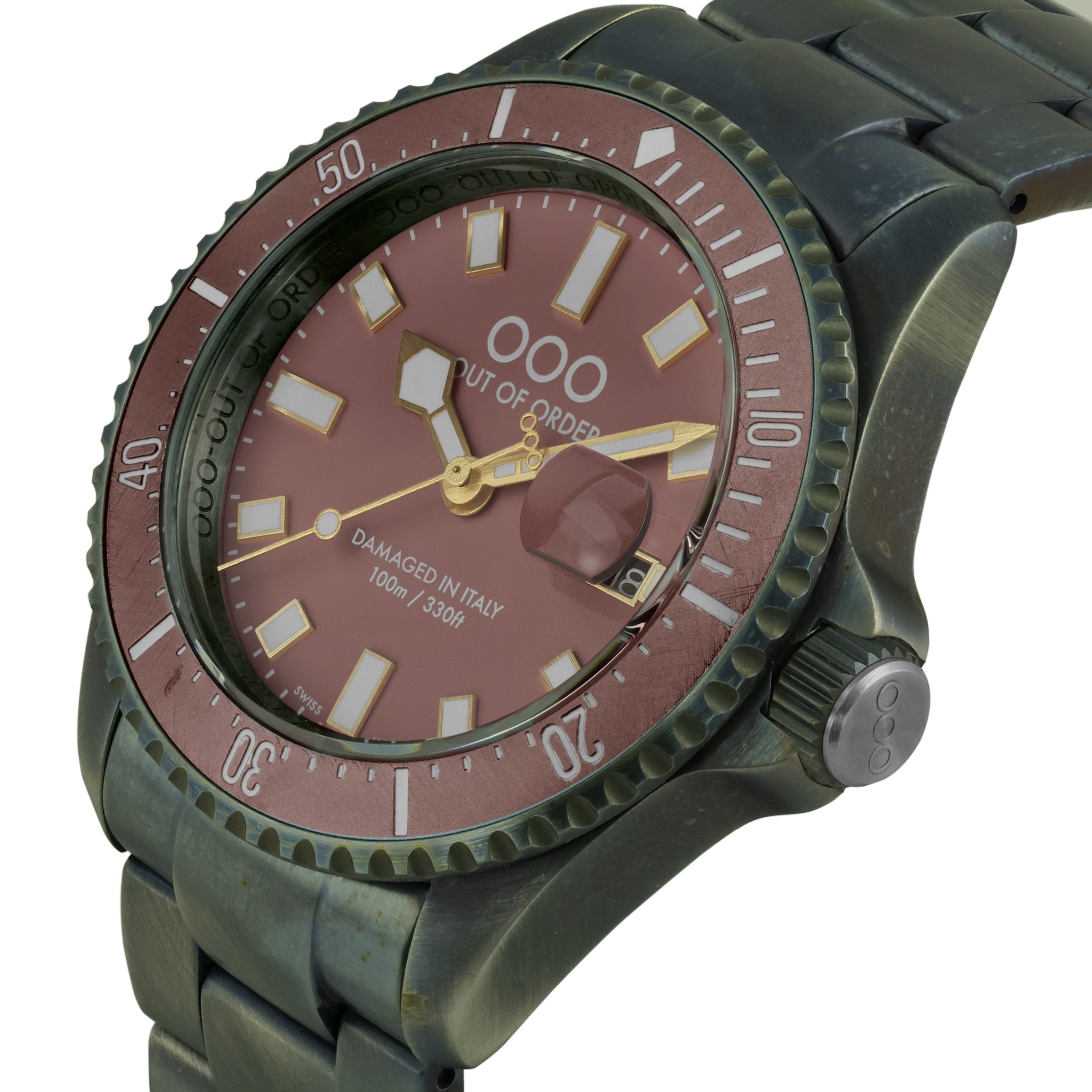 Out Of Order Casanova Cipria orologio quarzo 44 mm acciaio